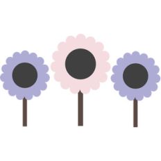 flower cupcake toppers