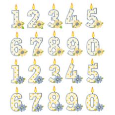 birthday candle numbers