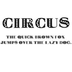cg circus font