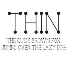 cg thin font