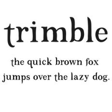 cg trimble font