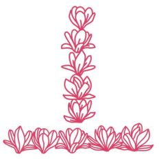 magnolia flower repeating borders