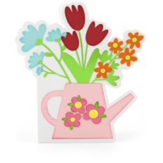 a2 watering can shaped card