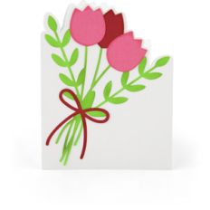 a2 tulip shaped card