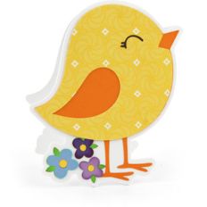 a2 bird shaped card