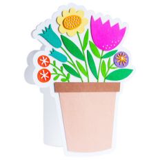 flower pot card