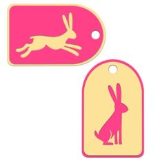 rabbit and hare layered gift tags