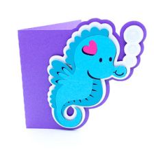 baby seahorse card