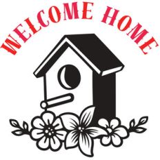 welcome home birdhouse