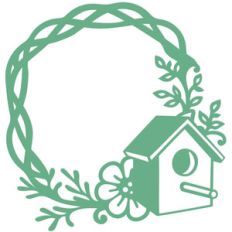 birdhouse wreath