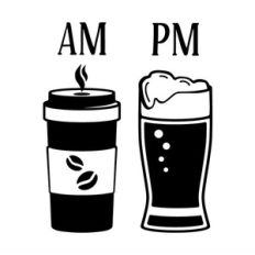 am pm sign (beer)