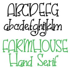 pn farmhouse hand serif
