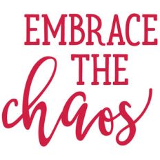 embrace the chaos