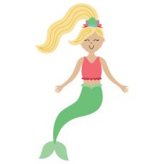 mermaid with yellow hair