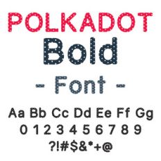 polkadot bold font