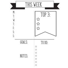 this week planner page