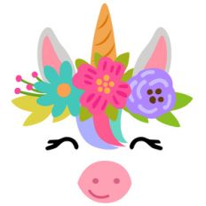 unicorn with flower crown