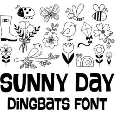 sunny day dingbats font