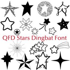 qfd stars dingbat font