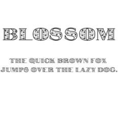 cg blossom font
