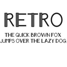cg retro font