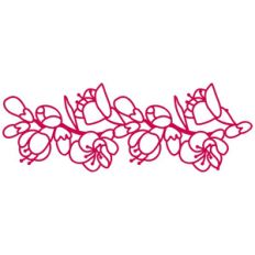japonica quince blossom repeating border