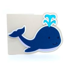 baby whale card