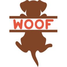 split dog woof
