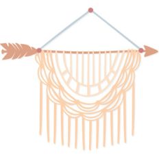 macramé wall hanging