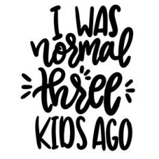 i was normal three kids ago
