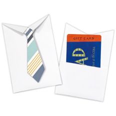 shirt and tie gift card holder