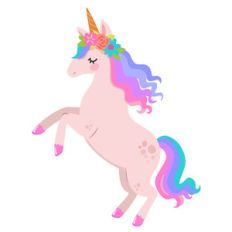 unicorn on hind legs