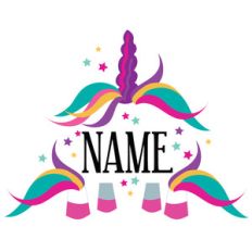 personalised name unicorn