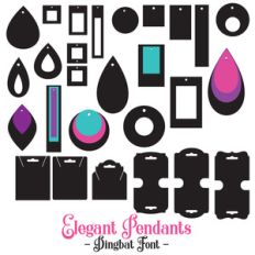elegant pendants font