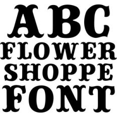 flower shoppe font