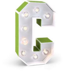 marquee letter c