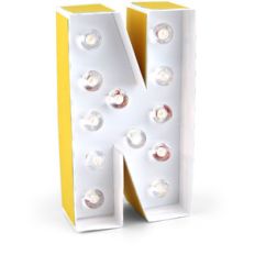 marquee letter n