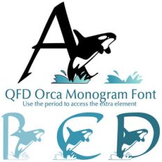 qfd orca monogram font