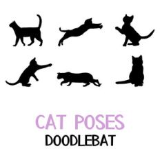 cat poses doodlebat