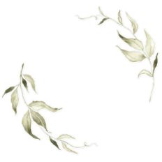 green watercolor wreath