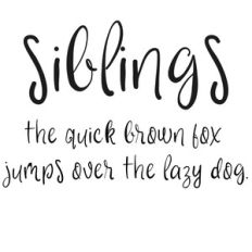 cg siblings font