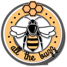 bee all the buzz round 6x6 card