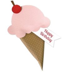 ice cream cone sour cream container