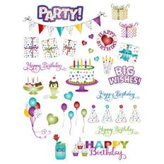 birthday planner stickers