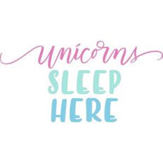 unicorns sleep here