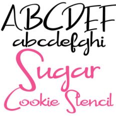 zp sugar cookie stencil