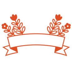 banner with flowers
