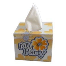 pity party tissue box