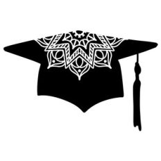 graduation cap mandala
