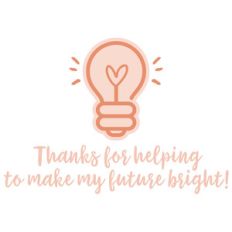 teacher thanks - future bright